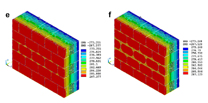 Dos tipologías de pared estudiadas